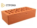 Облицовочный кирпич одинарный 1НФ Красный рустик, Строма