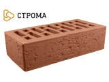 Облицовочный кирпич одинарный 1НФ Терракотовый кора дуба, Строма